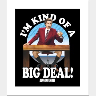 Anchorman Ron Burgundy I'm Kind Of A Big Deal Circle Posters and Art